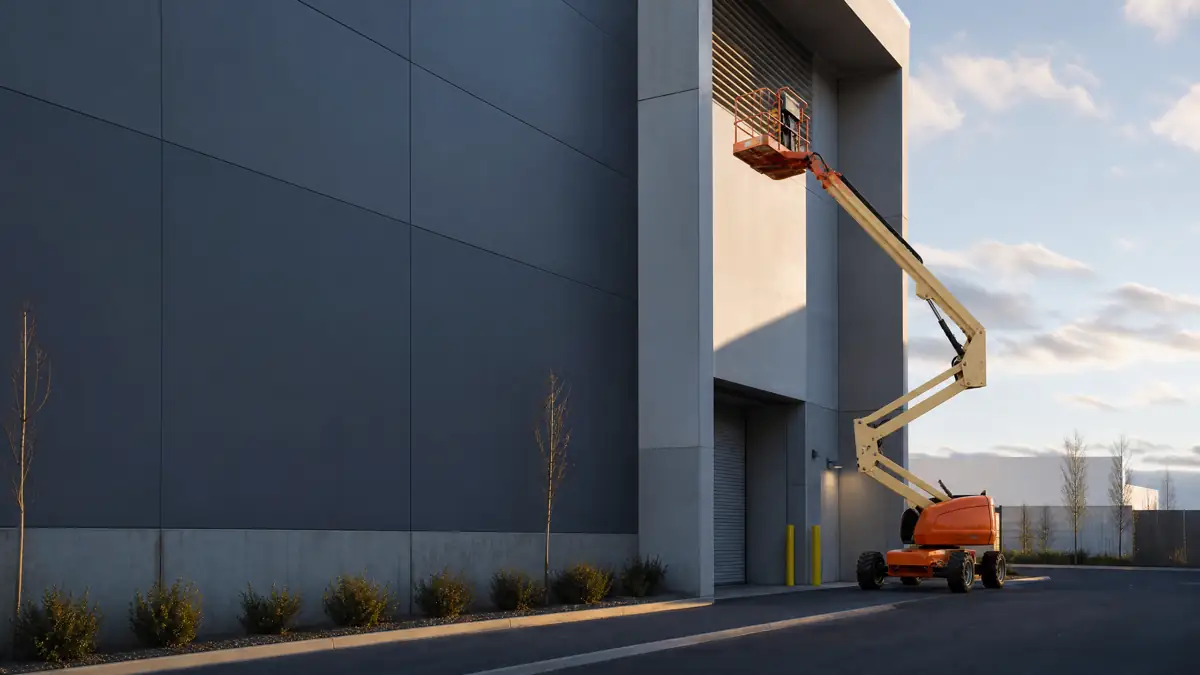 Articulating Boom Lifts jobsite access in Austin